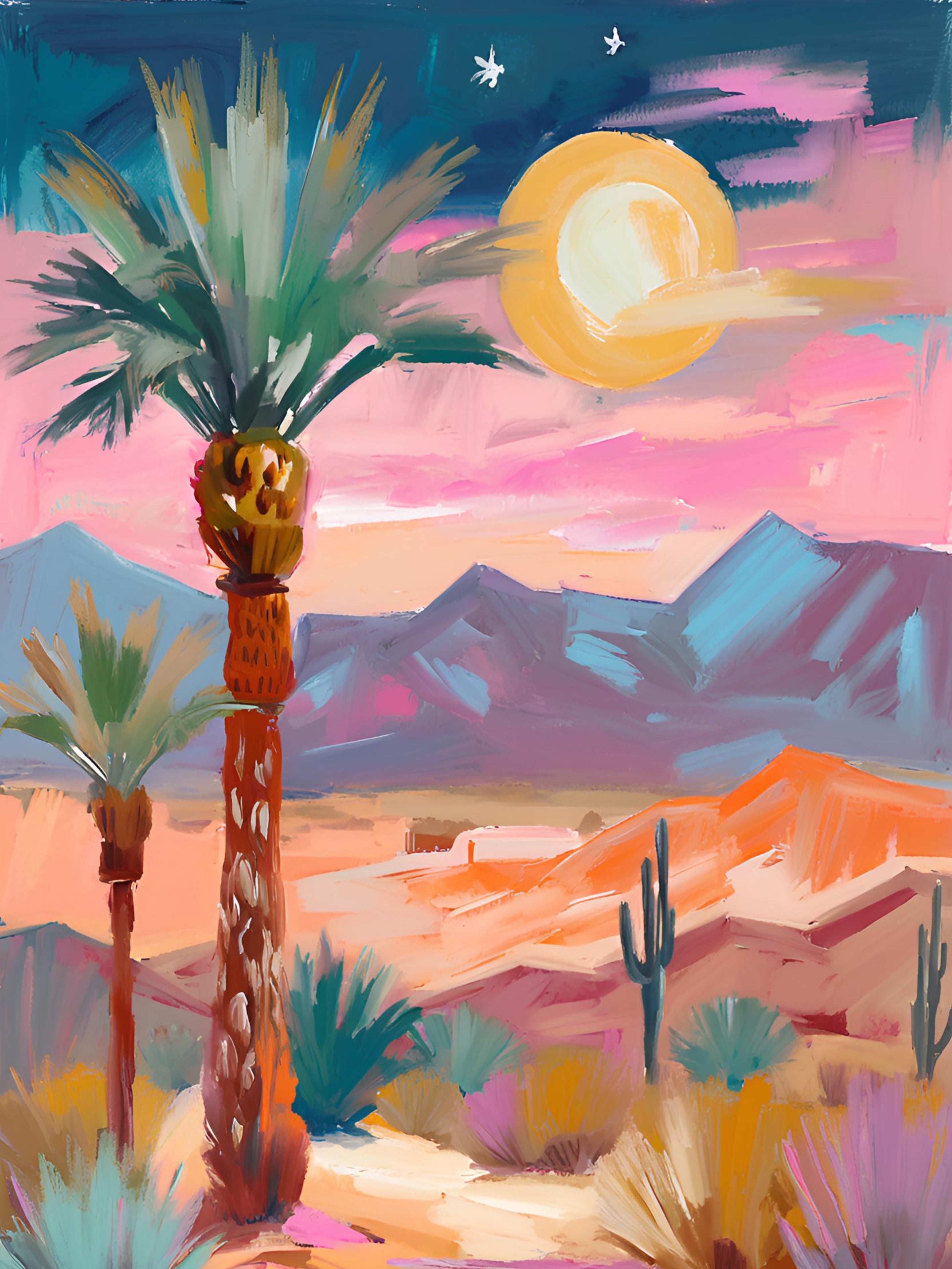 Pastel Dunes, Serene Sublime