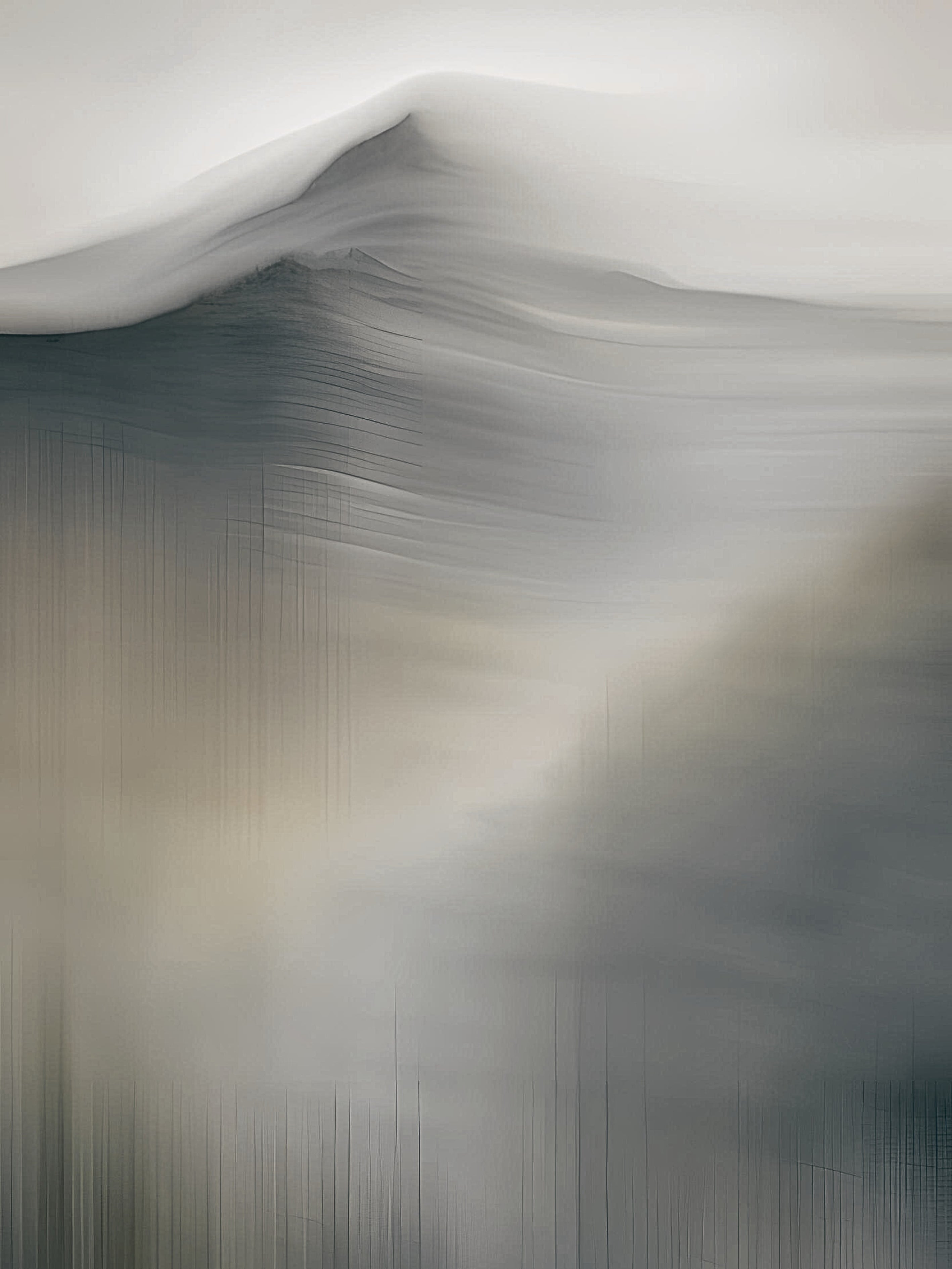Misty Calm Abstract Mountains