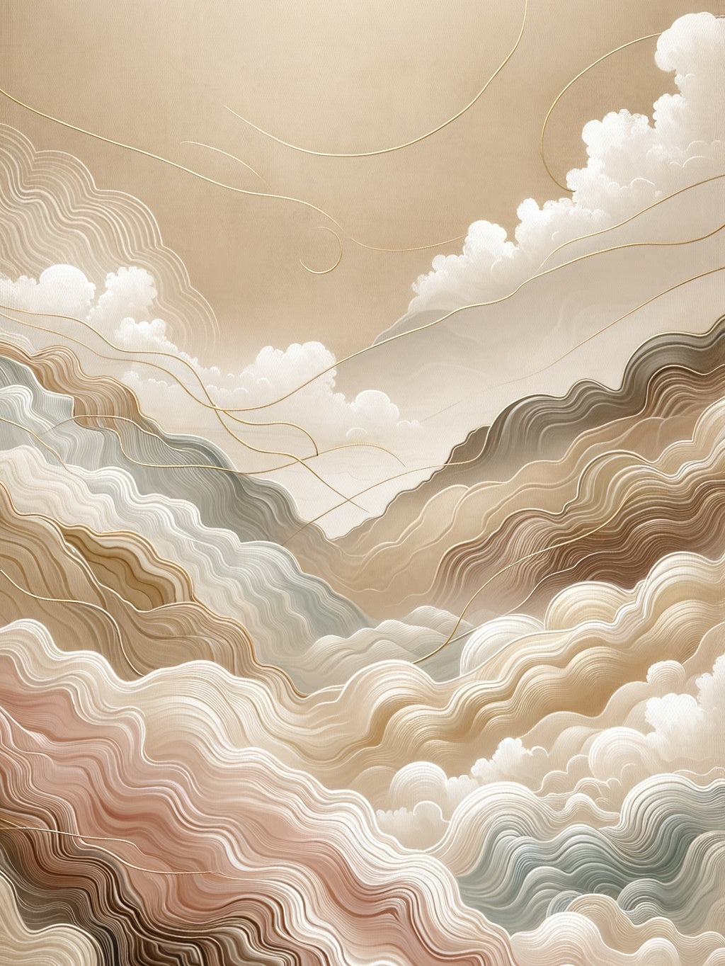 Pastel Calm Abstract Horizon