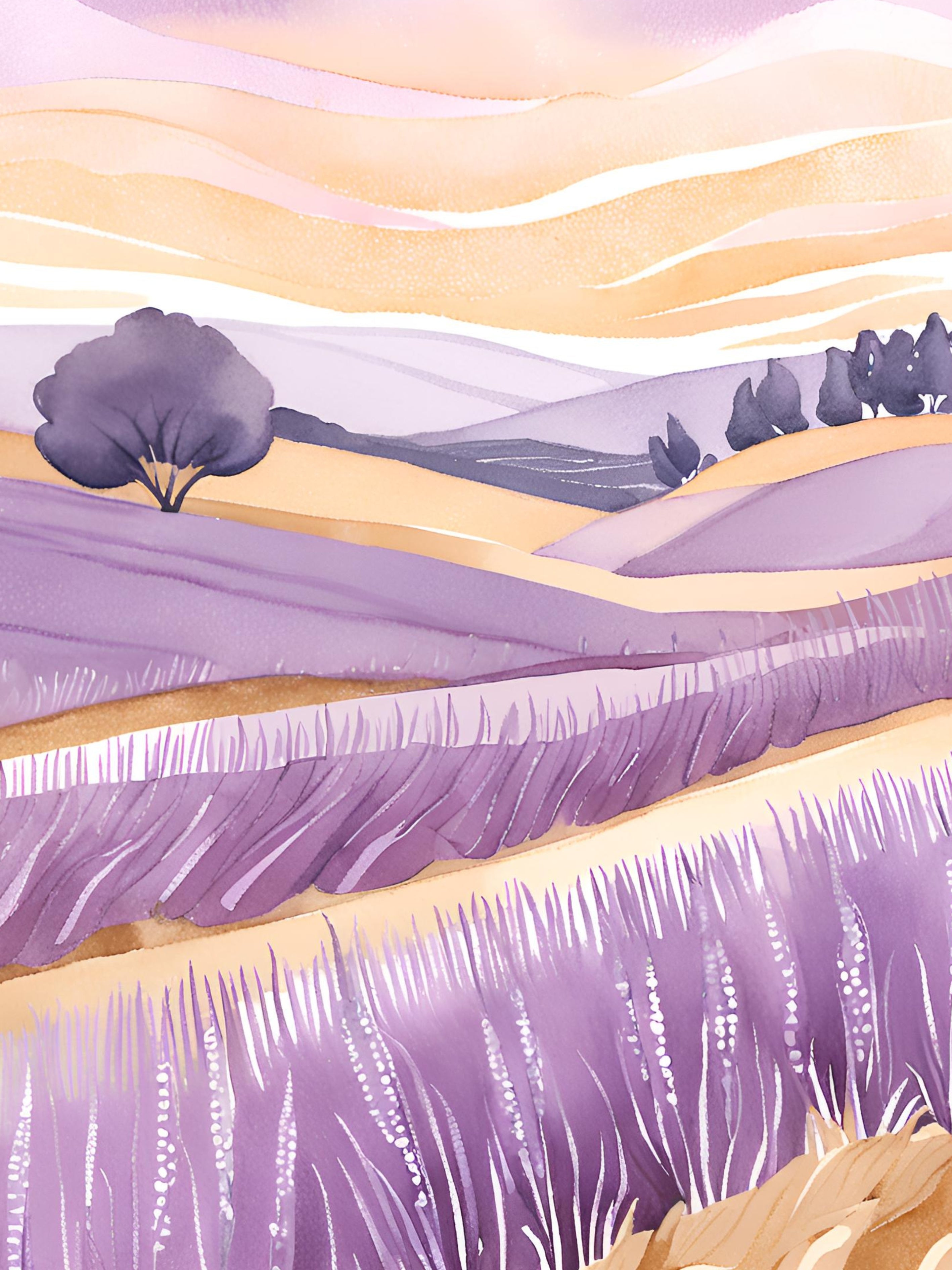 Pastel Lavender Impressionist Timeless