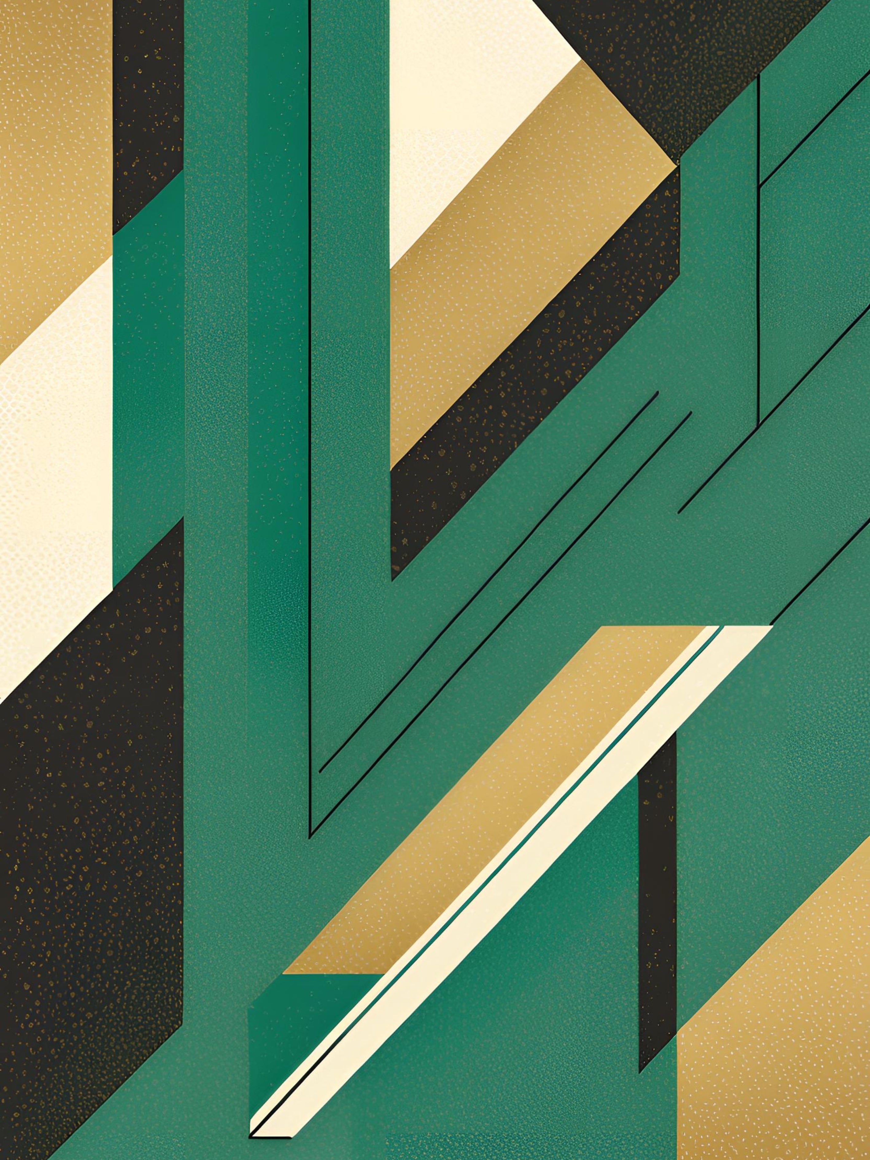 Calm Green Modern Geometry