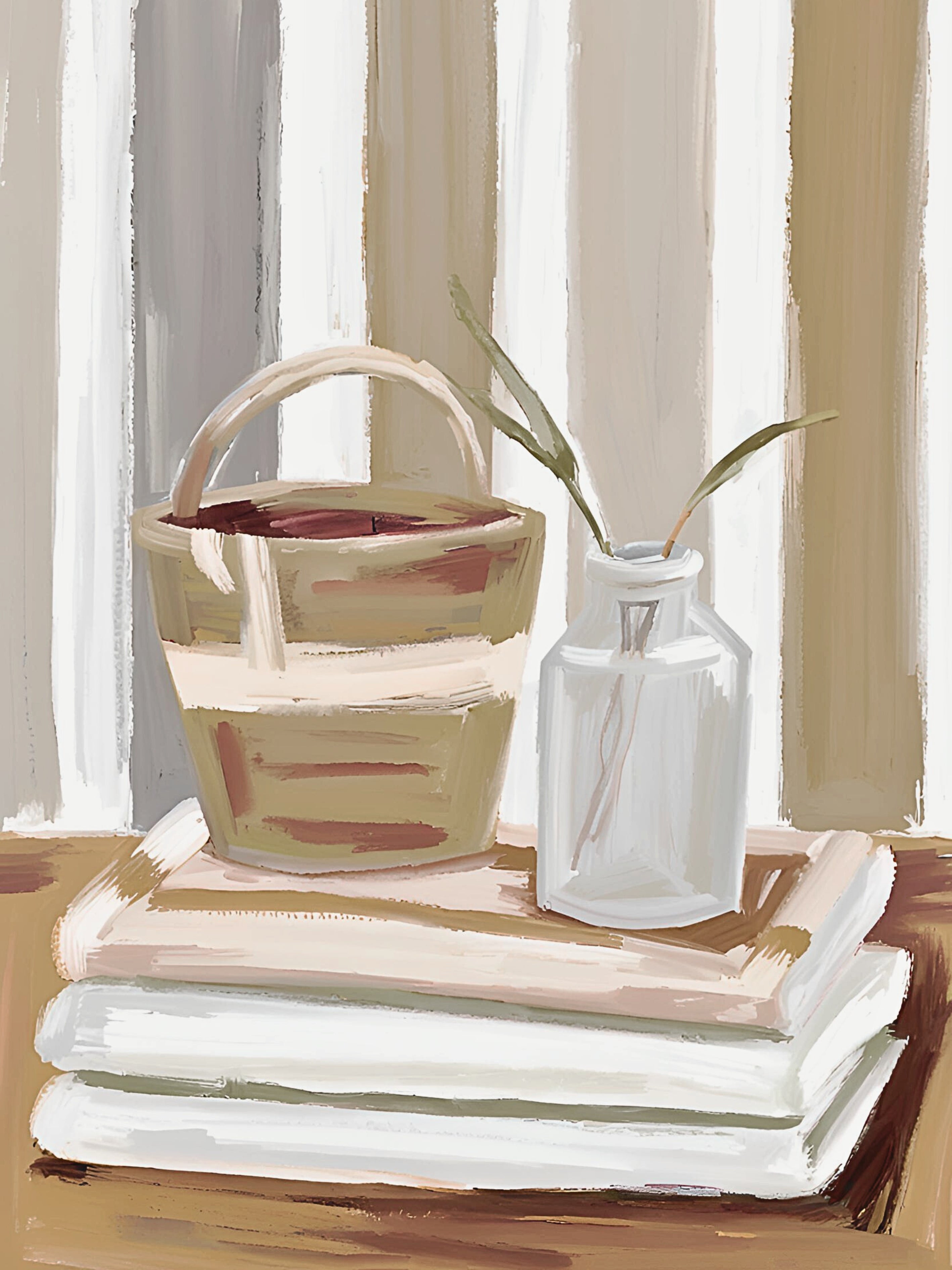 Earthy Calm Impressionist Velvet