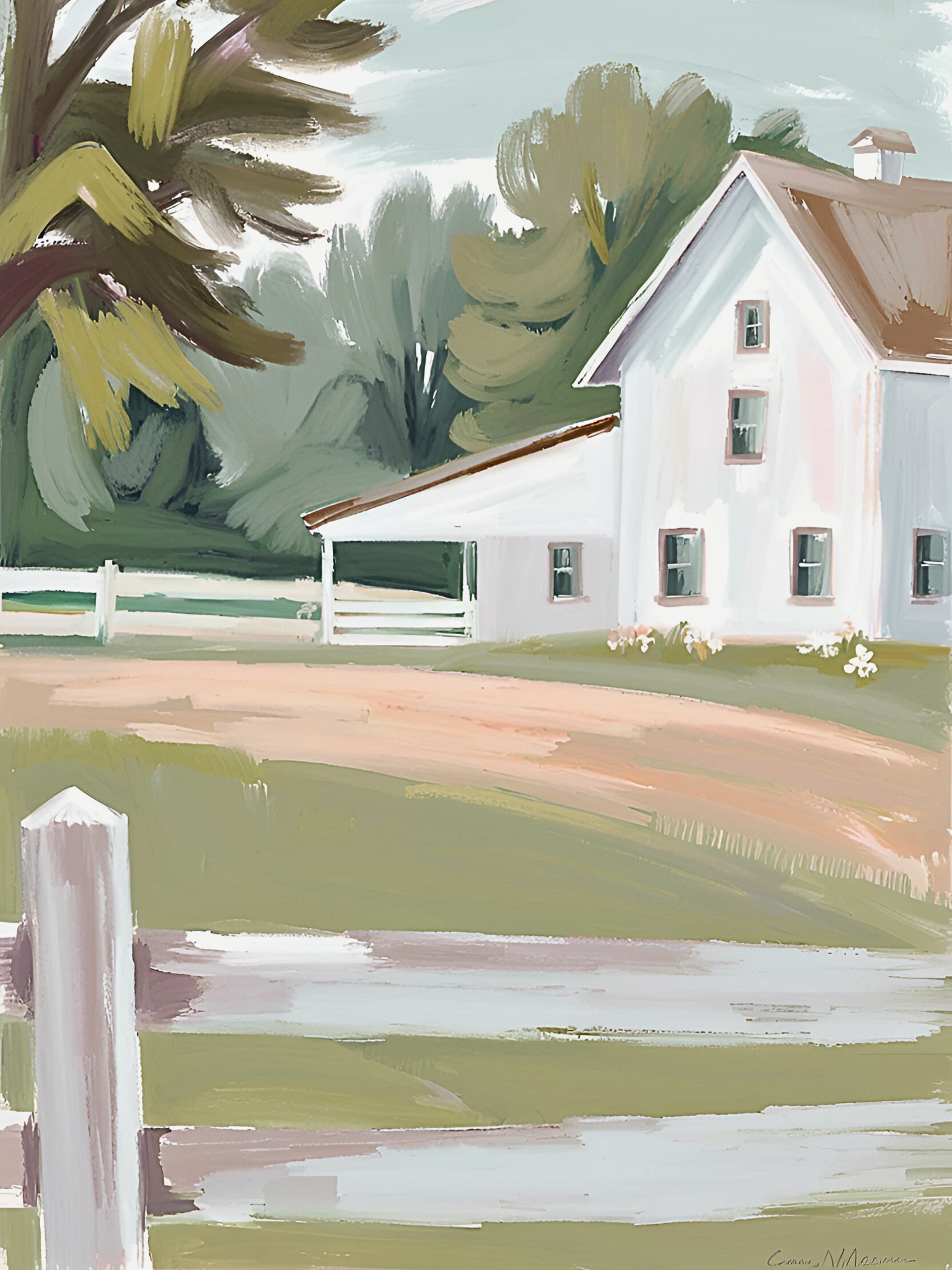 Pale Rustic Calm Impression