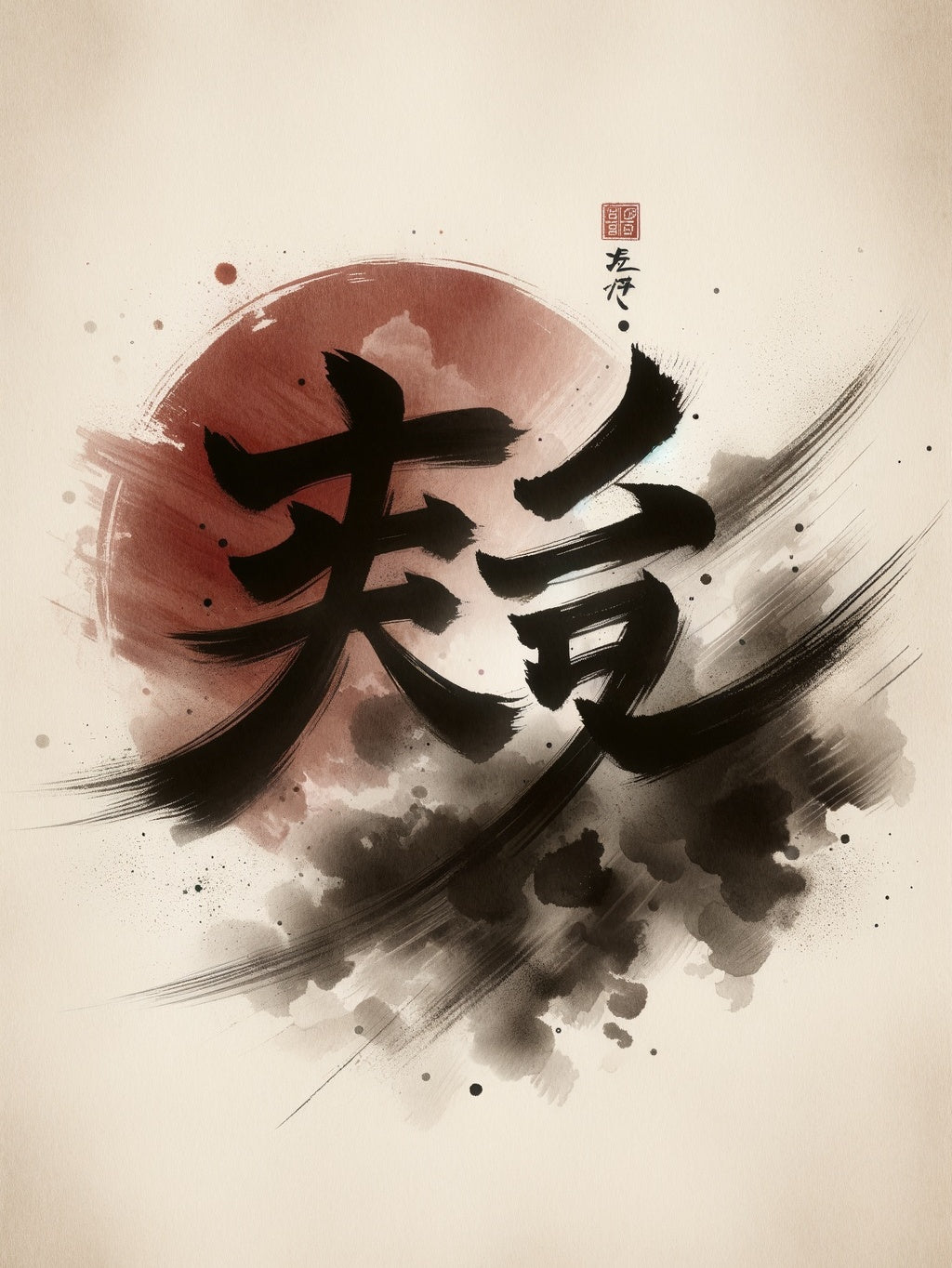 Serene Harmony in Ink